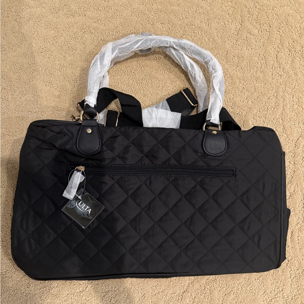 Ulta Beauty Quilted Black Tote Bag